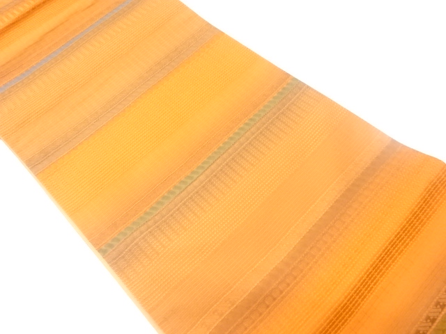 横段模様織出し全通洒落袋帯